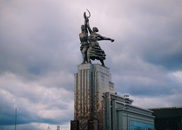 The Worker and Kolkhoz Statue in Moscow, Revolutionary Russia