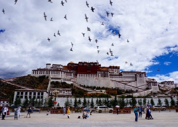 The potala palace in Lhasa, Tibet province of China