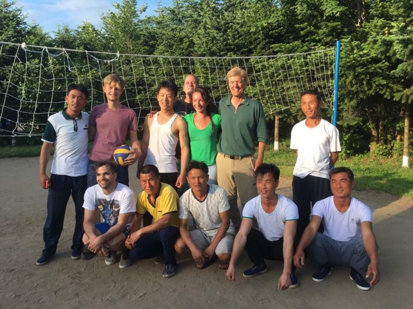 north korea homestay volleyball