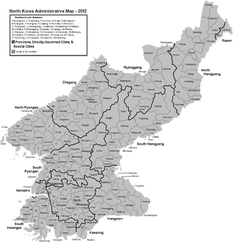 North Korea Provinces Map A Guide To The Provinces Of North Korea — Young Pioneer Tours