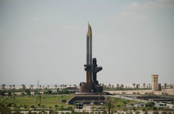 An AK-47 monument in Egypt.