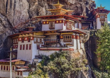 The world's famous Tiger's nest monastery in Bhutan