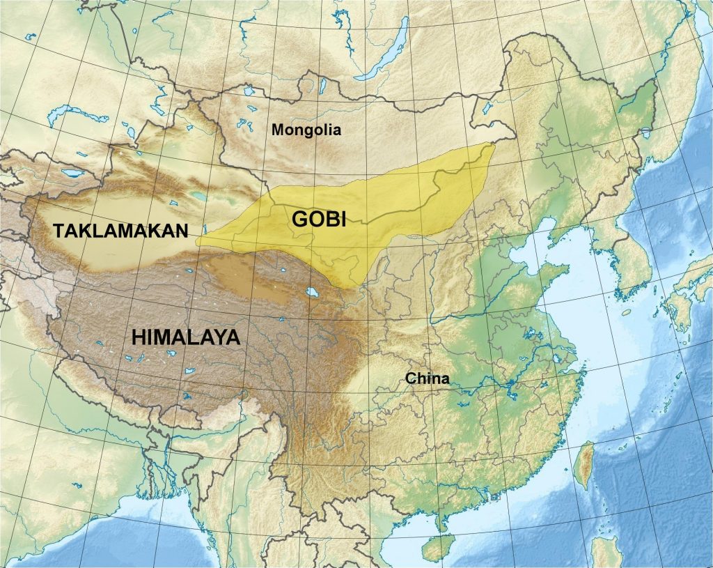 Where Is The Gobi Desert On The Map