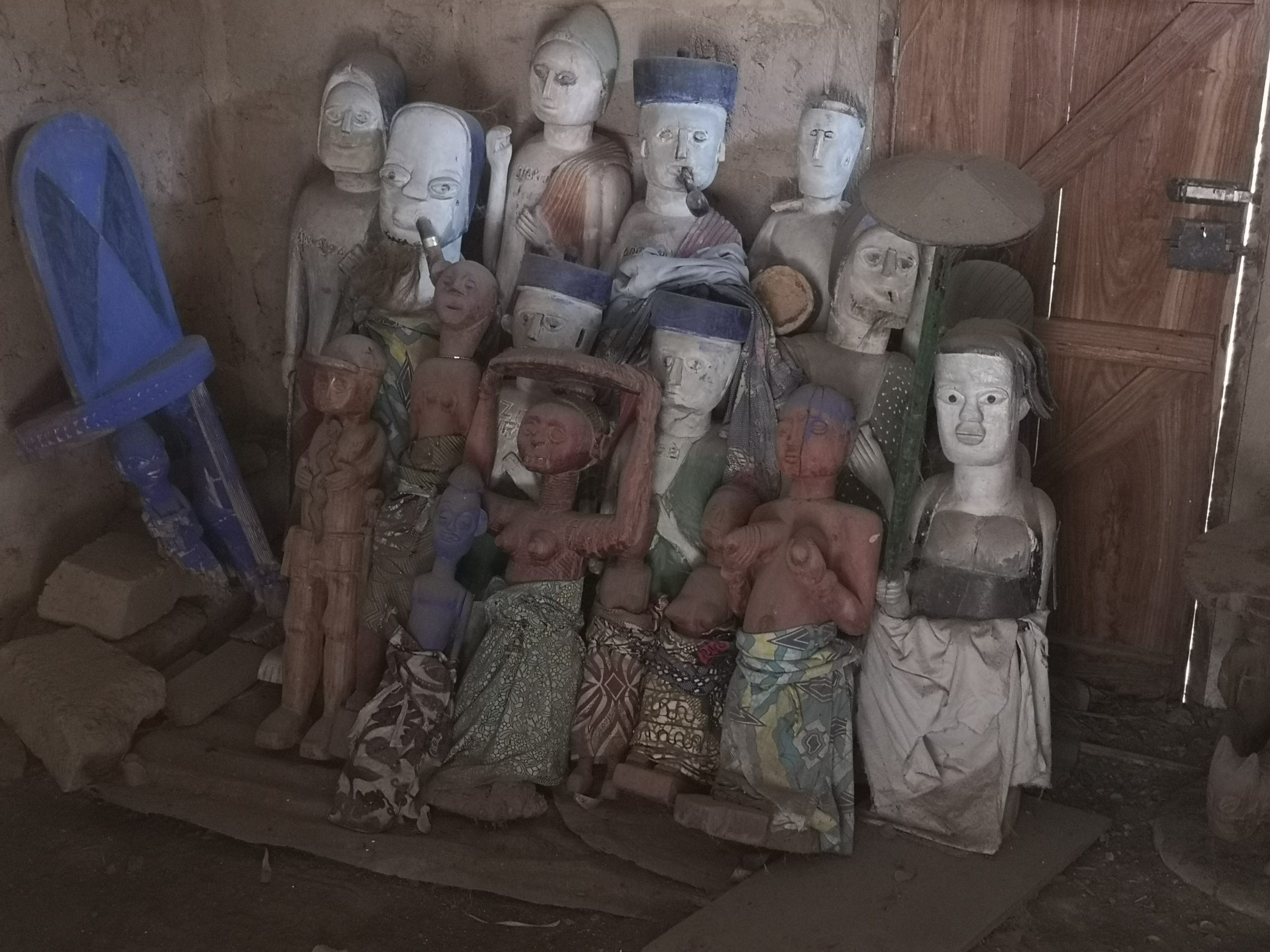 Statues of ancestors in Dassa, Benin