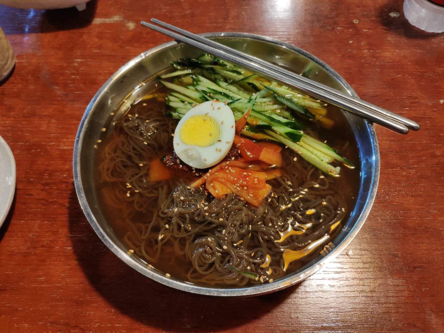 Spicy Cold Noodles In Korean