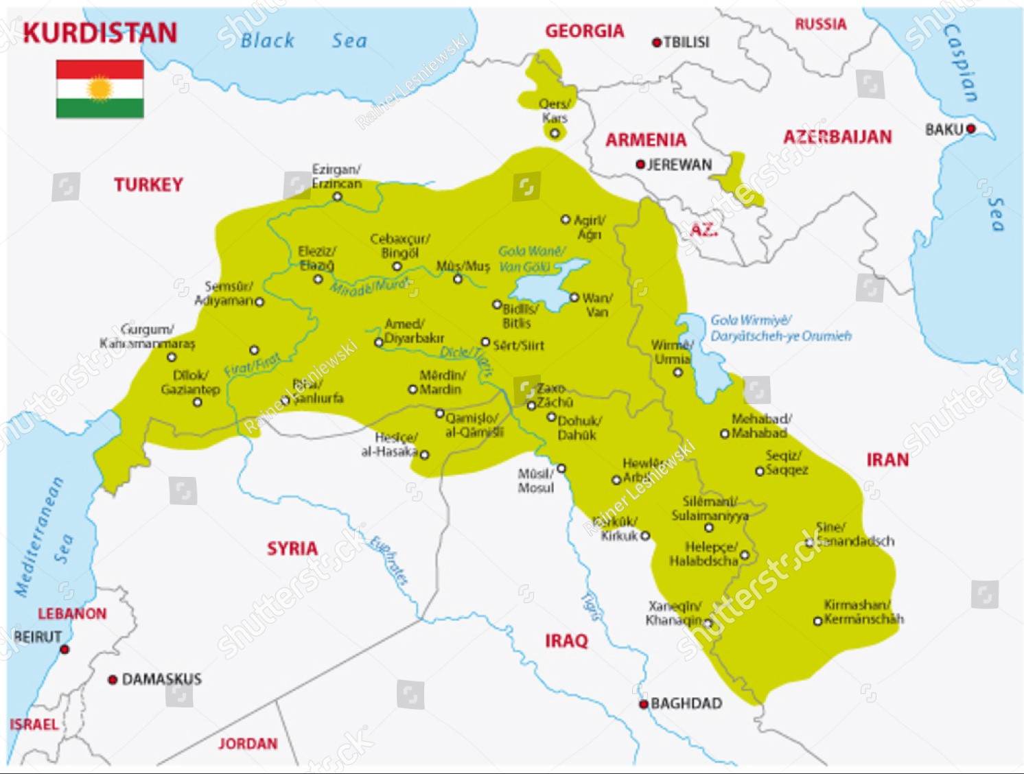 8.Kurdistan Map 