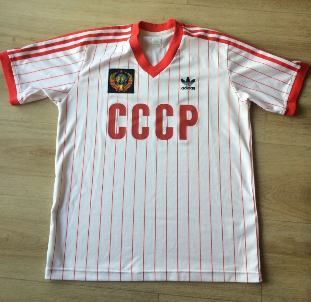 Soviet Union football national team uniform. Soccer jersey or