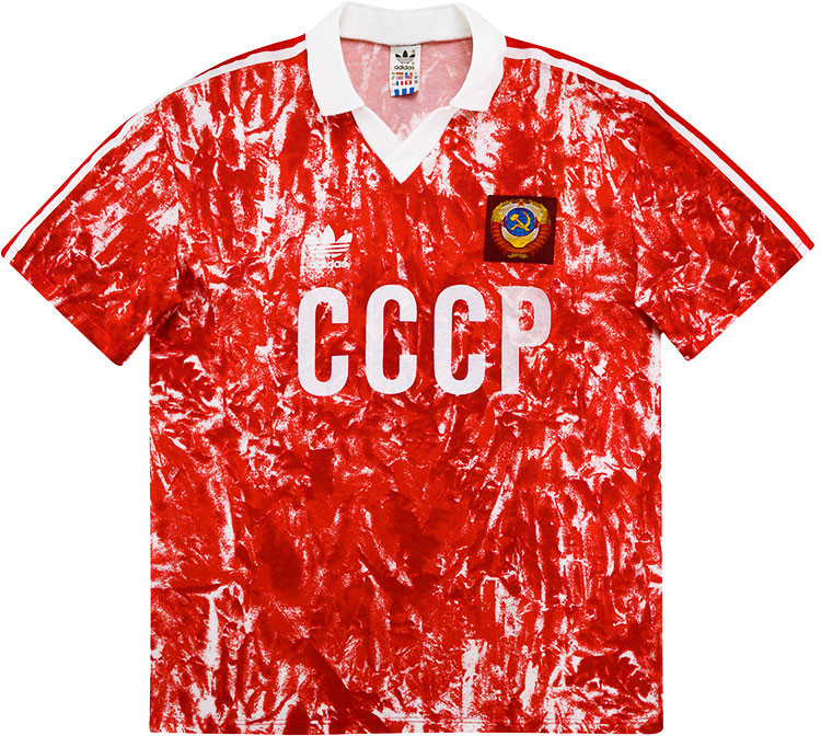 Soccer Jersey Vintage Football Red Toned Soviet National Team 