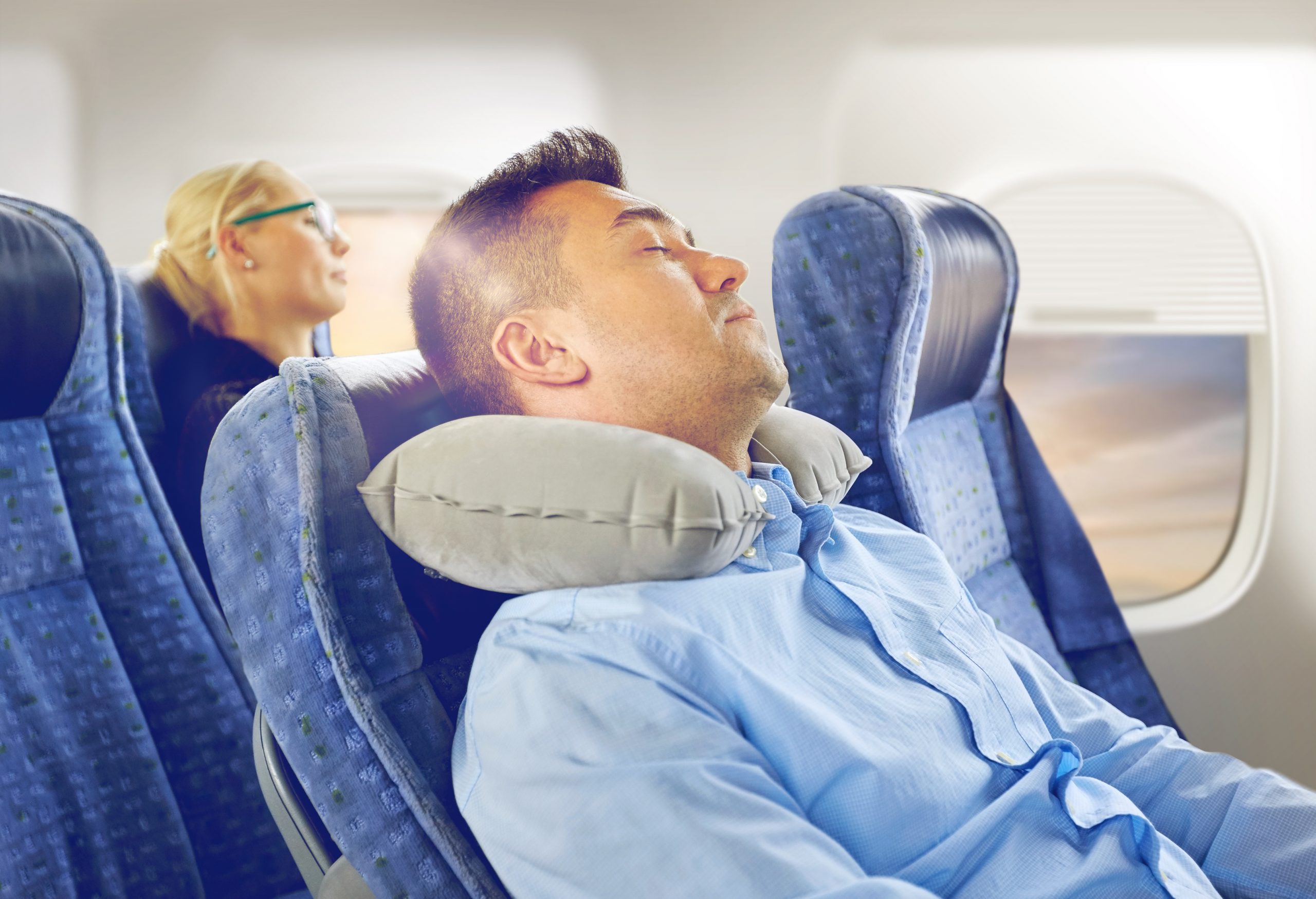 Neck pillows store for airplane flights