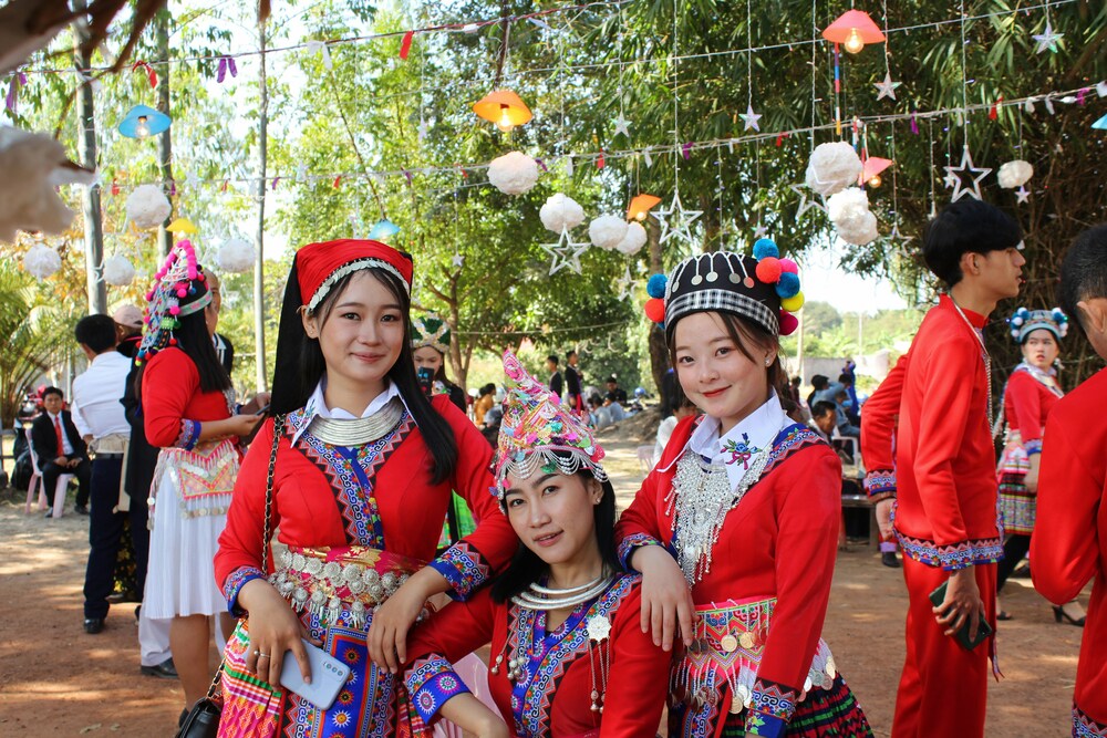 Laos traditional costume