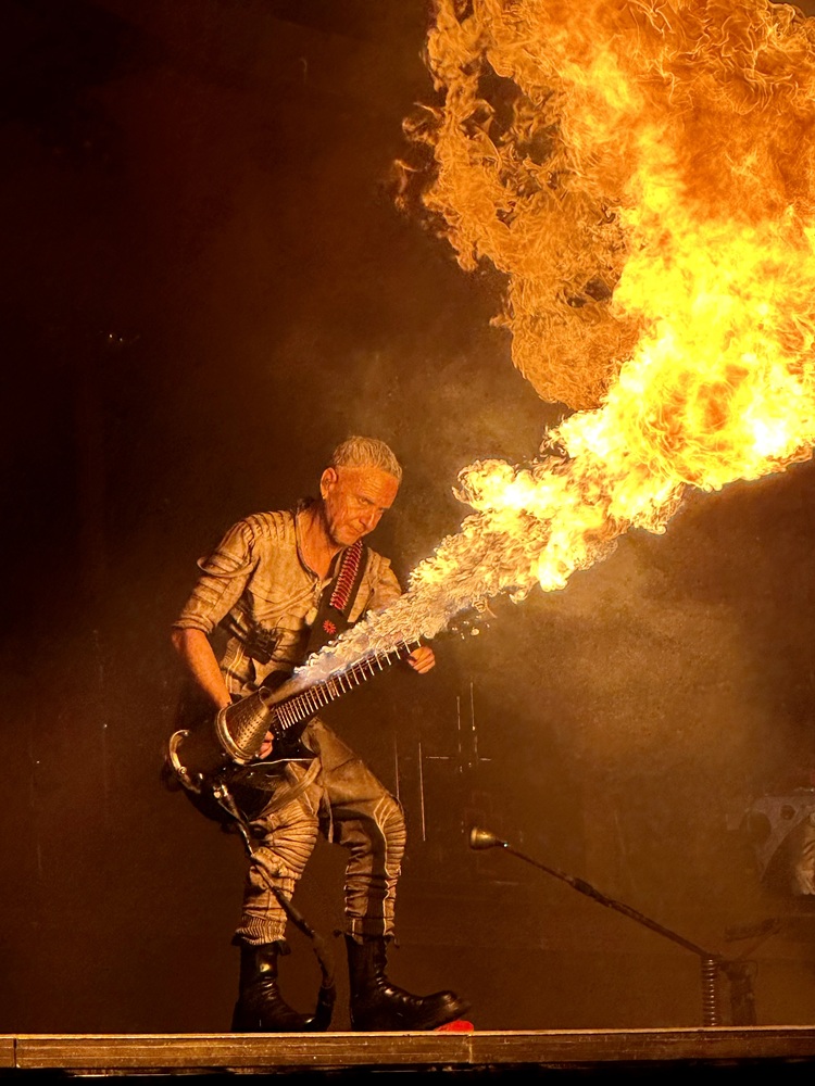 Rammstein Flame-throwing guitar