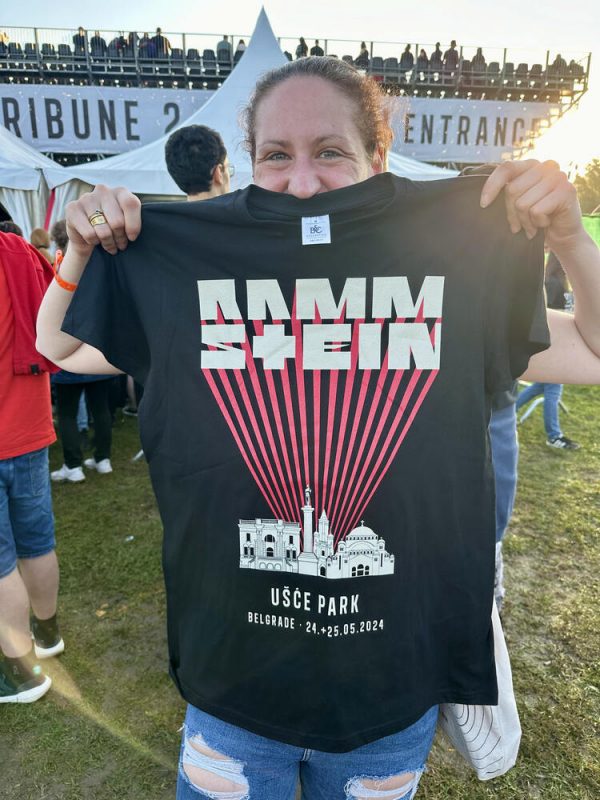 Rammstein concert Belgrade merchandising