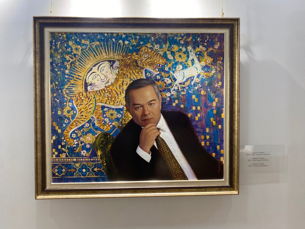 Karimov depicted at Samarkand.