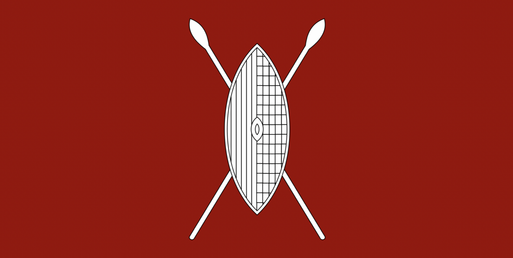 The former flag of the Kingdom of Buganda.