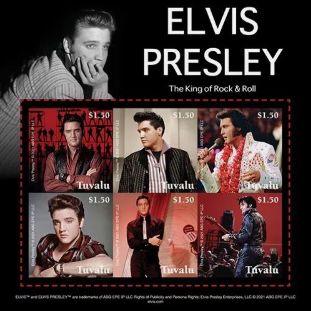 Tuvalu commemorative stamps Elvis