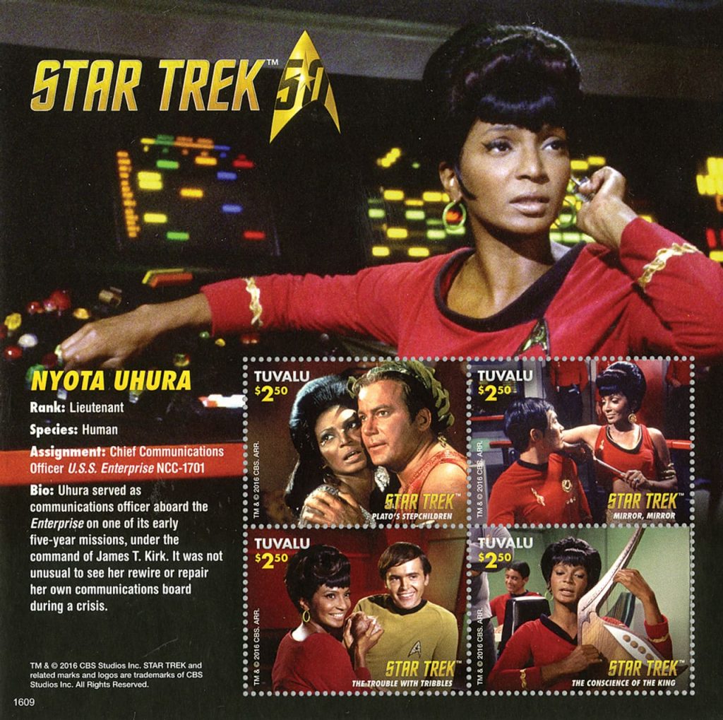 Tuvalu commemorative stamps Star Trek