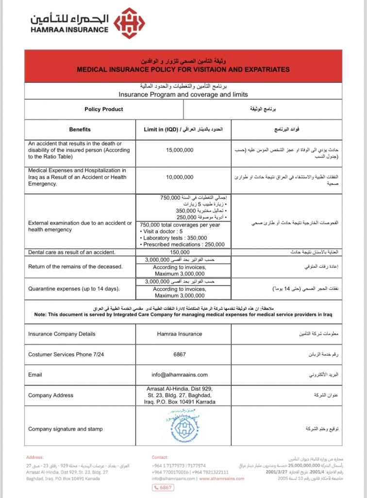 iraq visa update